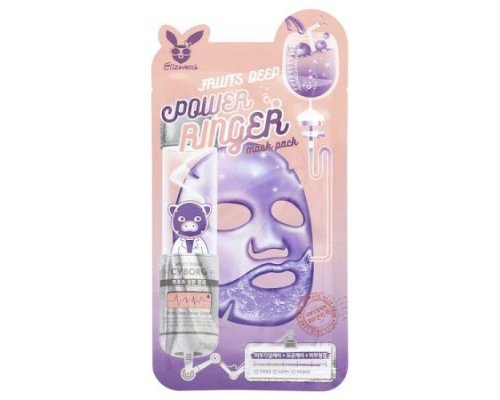 Elizavecca, Fruits Deep Power Ringer Beauty Mask Pack, 1 Sheet, 0.78 fl oz (23 ml)