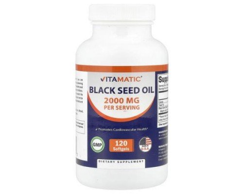 Vitamatic, Black Seed Oil, 120 Softgels (1,000 mg per Softgel)
