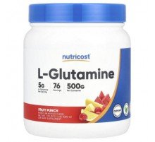 Nutricost, L-Glutamine, Fruit Punch , 17.9 oz (500 g)