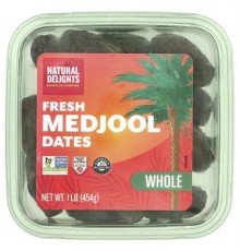 Natural Delights, Fresh Medjool Dates, Whole, 1 lb (454 g)