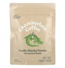 Chamberlain Coffee, Vanilla Matcha Powder, Ceremonial Grade, 1.06 oz (30 g)