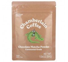 Chamberlain Coffee, Chocolate Matcha Powder, Ceremonial Grade , 1.06 oz (30 g)