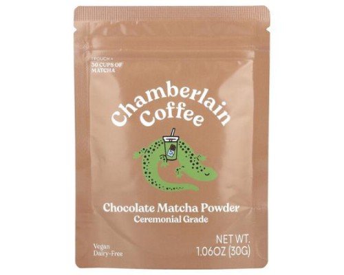 Chamberlain Coffee, Chocolate Matcha Powder, Ceremonial Grade , 1.06 oz (30 g)
