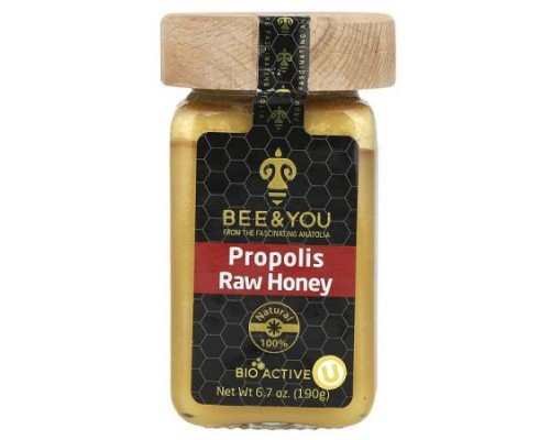 Bee & You, Propolis Raw Honey, 6.7 oz (190 g)