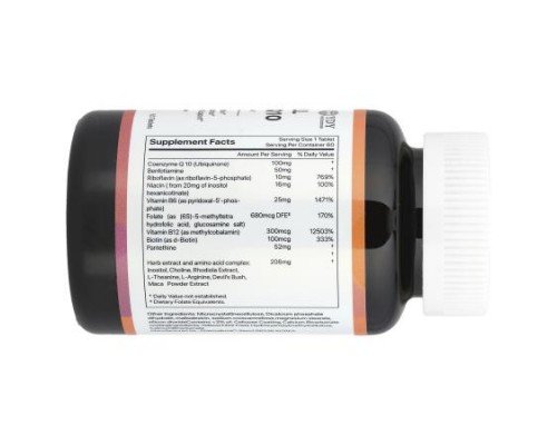 YDY, All Active BQ10 With Quatrefolic®, 60 Tablets