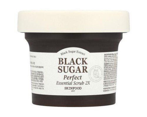 SKINFOOD, Black Sugar Perfect Essential Scrub 2X, 7.4 oz (210 g)
