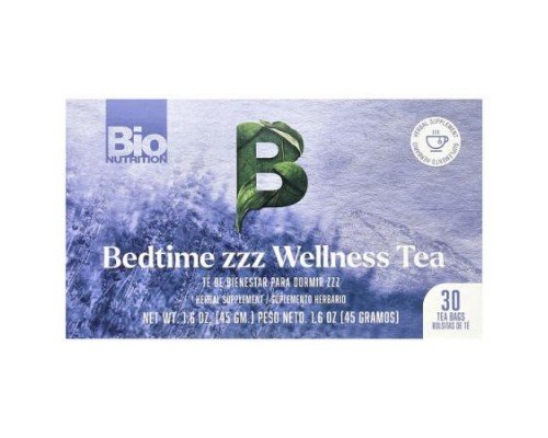 Bio Nutrition, Bedtime zzz Wellness Tea, Caffeine Free , 30 Tea Bags, 1.6 oz (45 g)