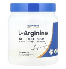 Nutricost, L-Arginine, Unflavored, 17.9 oz (500 g)