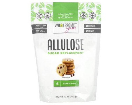 Wholesome Yum, Allulose Sugar Replacement, Granulated, 12 oz (340 g)
