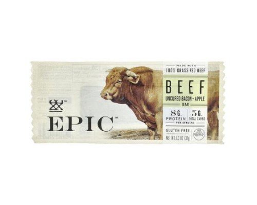 Epic Bar, Beef Bar, Uncured Bacon + Apple, 1.3 oz (37 g)