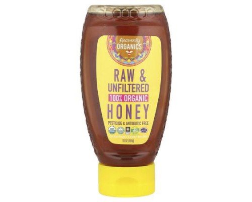 Heavenly Organics, 100% Organic Honey, Raw & Unfiltered, 16 oz (454 g)