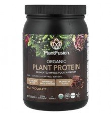PlantFusion, Organic Plant Protein, Rich Chocolate, 22.6 oz (641 g)