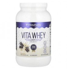 Vitauthority, Active, Vita Whey Protein Powder, Vanilla, 2.13 lb (969.6 g)