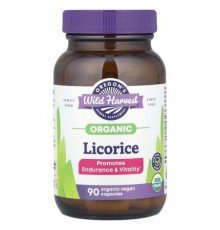 Oregon's Wild Harvest, Organic Licorice, 90 Organic Vegan Capsules (450 mg per Capsule)