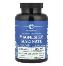 Nobi Nutrition, Magnesium Glycinate, 240 Capsules (250 mg per Capsule)