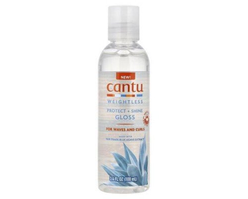 Cantu, Weightless, Protect + Shine Gloss, For Waves and Curls, 3.4 fl oz (100 ml)