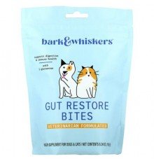 Dr. Mercola, Bark & Whiskers™, Gut Restore Bites, For Dogs & Cats, 6.34 oz (180 g)