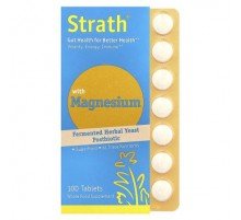 Bio-Strath, Fermented Herbal Yeast Postbiotic, With Magnesium , 100 Tablets