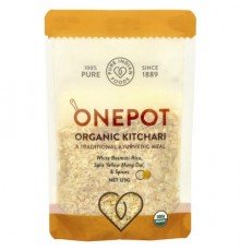 Pure Indian Foods, OnePot, Organic Kitchari, White Basmati Rice, Split Yellow Mung Dal, & Spices, 125 g