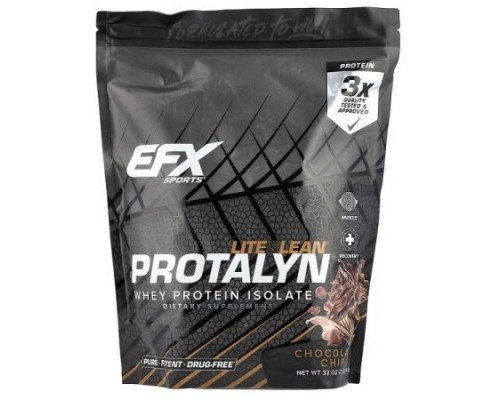EFX Sports, Protalyn® Whey Protein Isolate, Chocolate Chip, 2 lb (907 g)