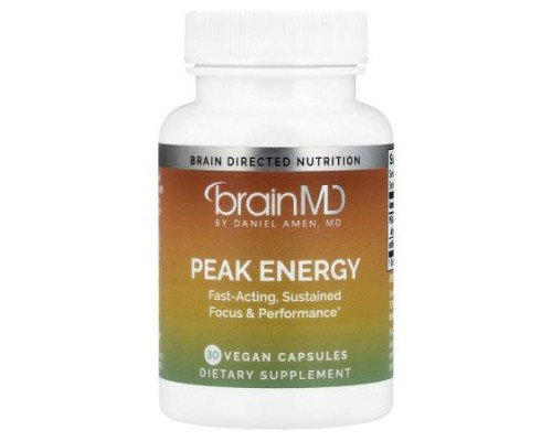 BrainMD, Peak Energy, 30 Vegan Capsules