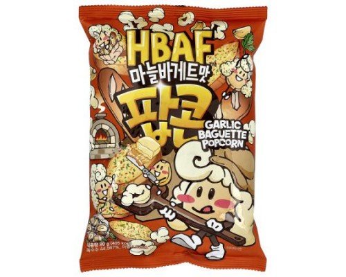 HBAF, Garlic Baguette Popcorn, 80 g