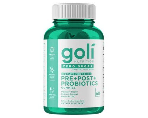 Goli Nutrition, Pre + Post + Probiotics Gummies, 60 Gummies