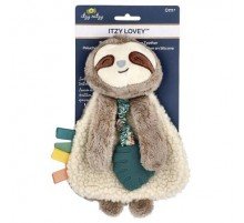 itzy ritzy, Itzy Lovey™, Plush Lovey with Silicone Teether, 0 Months+, Sloth, 1 Teether
