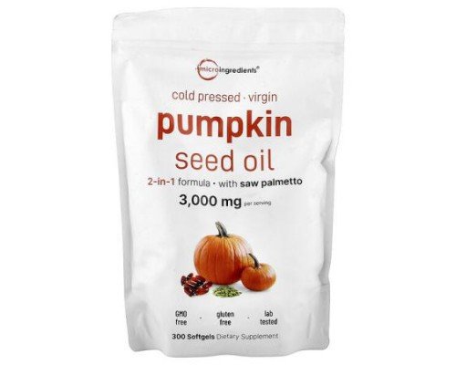 Micro Ingredients, Pumpkin Seed Oil, 300 Softgels
