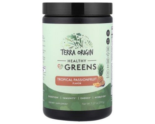 Terra Origin, Healthy Greens, Tropical Passionfruit, 11.27 oz (319.5 g)