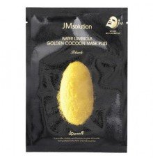 JM Solution, Water Luminous Golden Cocoon Beauty Mask Plus, Black, 1 Sheet, 45 g