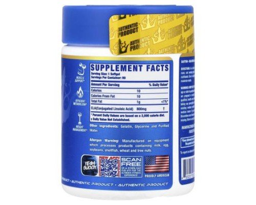 Ronnie Coleman, Vital Edition, CLA XS™, 90 Softgels (800 mg per Softgel)