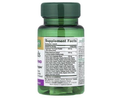 Nature's Bounty, Superfoods Plus Sharp Mind, 30 Capsules