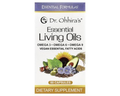 Dr. Ohhira's, Essential Living Oils, 60 Capsules