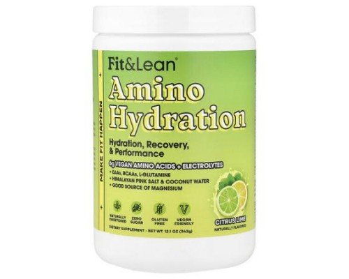 Fit & Lean, Amino Hydration, Citrus Lime, 12.1 oc (342 g)