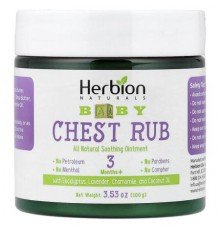 Herbion Naturals, Baby Chest Rub, 3 Months+, 3.53 oz (100 g)