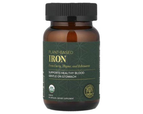 Global Healing, Plant-Based Iron, 60 Capsules