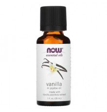 NOW Foods, Essential Oils, Vanilla in Jojoba Oil, 1 fl oz (30 ml)