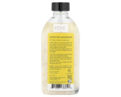 Monoi Tiare Tahiti, Monoi Tiki Tahiti®, Coconut Oil, Santal Sandalwood, 4 fl oz (120 ml)