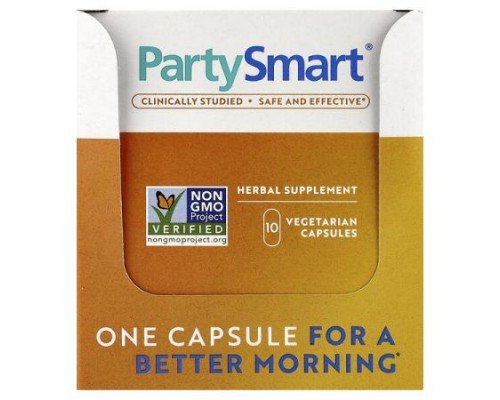 Himalaya, PartySmart®, 10 Packets, 1 Vegetarian Capsule Each
