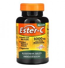 American Health, Ester-C With Citrus Bioflavonoids, 1,000 mg, 90 Vegetarian Tablets