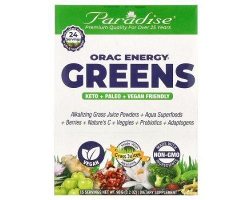Paradise Herbs, ORAC Energy® Greens, 15 Packets, 0.2 oz (6 g) Each
