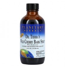Planetary Herbals, Dr. Tierra's Wild Cherry Bark Syrup, 4 fl oz (118.28 ml)