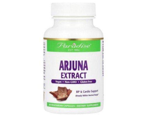 Paradise Herbs, Arjuna Extract, 60 Vegetarian Capsules (250 mg per Capsule)