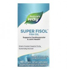 Nature's Way, Super Fisol® Fish Oil, 350 mg, 180 Softgels
