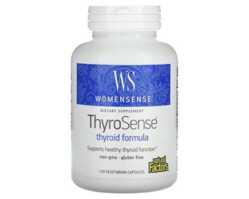 Natural Factors, WomenSense, ThyroSense, Thyroid Formula, 120 Vegetarian Capsules
