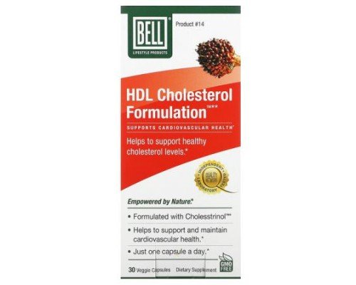 Bell Lifestyle, HDL Cholesterol Formulation , 30 Veggie Capsules