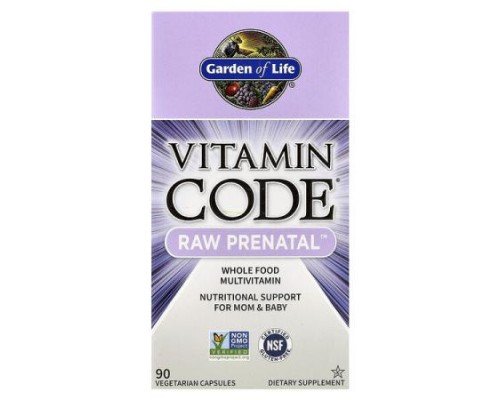 Garden of Life, Vitamin Code®, RAW Prenatal™, 90 Vegetarian Capsules