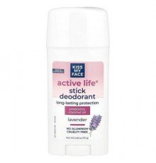 Kiss My Face, Active Life®, Stick Deodorant, Lavender, 2.48 oz (70 g)