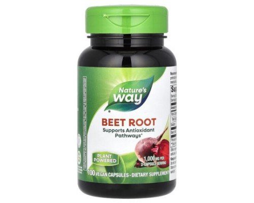 Nature's Way, Beet Root, 100 Vegan Capsules (500 mg per Capsule)